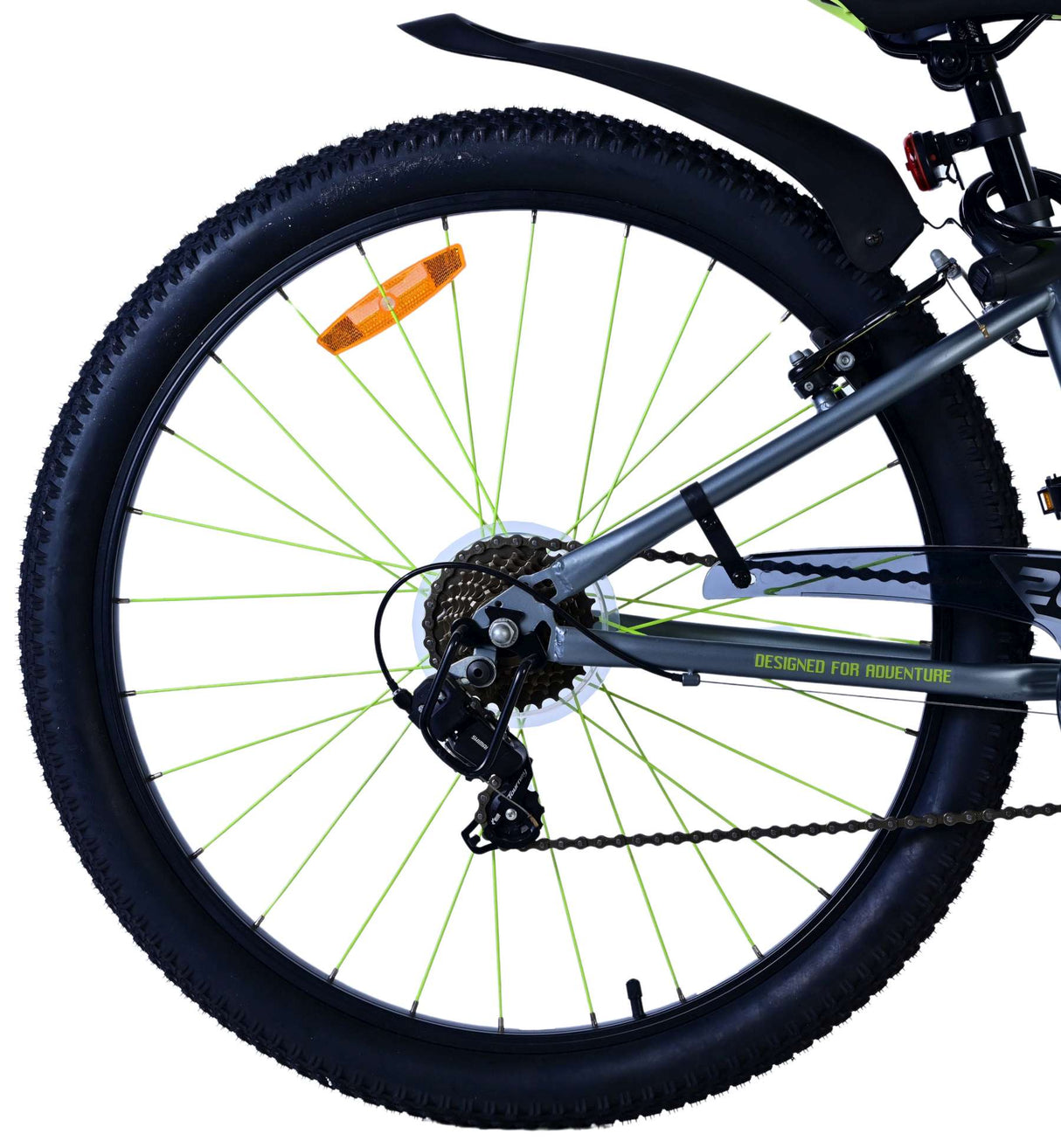 Volare Rocky Kinderfahrrad - 26 Zoll - Grün - 7-Gang - Zweihandbremsen für Kinder von 9 bis 12 Jahren