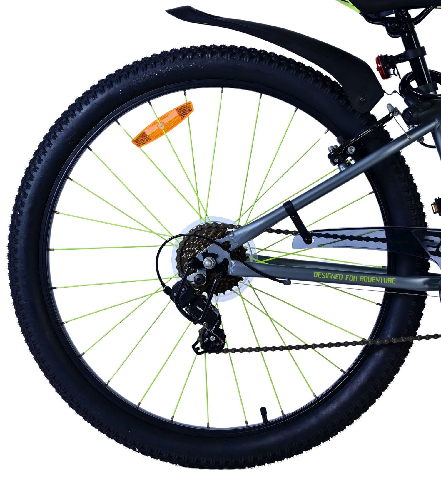 Volare Rocky Kinderfahrrad - 26 Zoll - Grün - 7-Gang - Zweihandbremsen für Kinder von 9 bis 12 Jahren