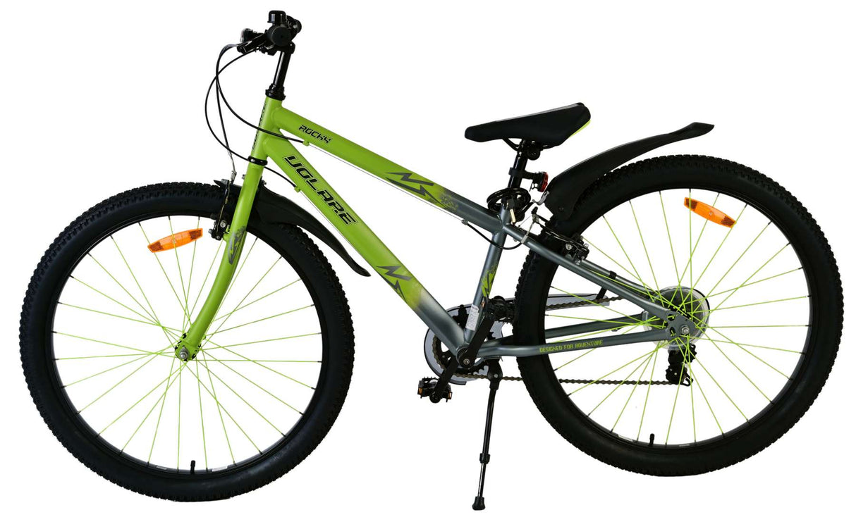 Volare Rocky Kinderfahrrad - 26 Zoll - Grün - 7-Gang - Zweihandbremsen für Kinder von 9 bis 12 Jahren