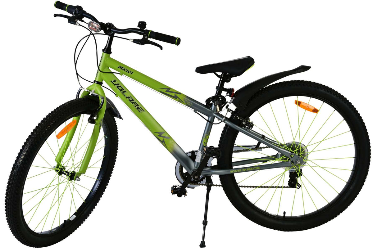 Volare Rocky Kinderfahrrad - 26 Zoll - Grün - 7-Gang - Zweihandbremsen für Kinder von 9 bis 12 Jahren