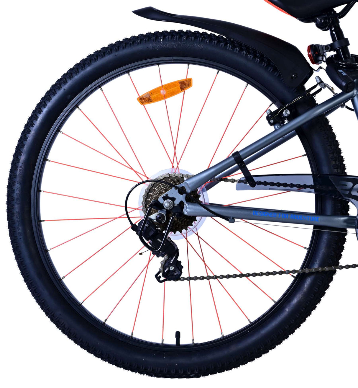 Volare Rocky Kinderfahrrad - 26 Zoll - Blau - 7 Gänge für Abenteuer und Sicherheit