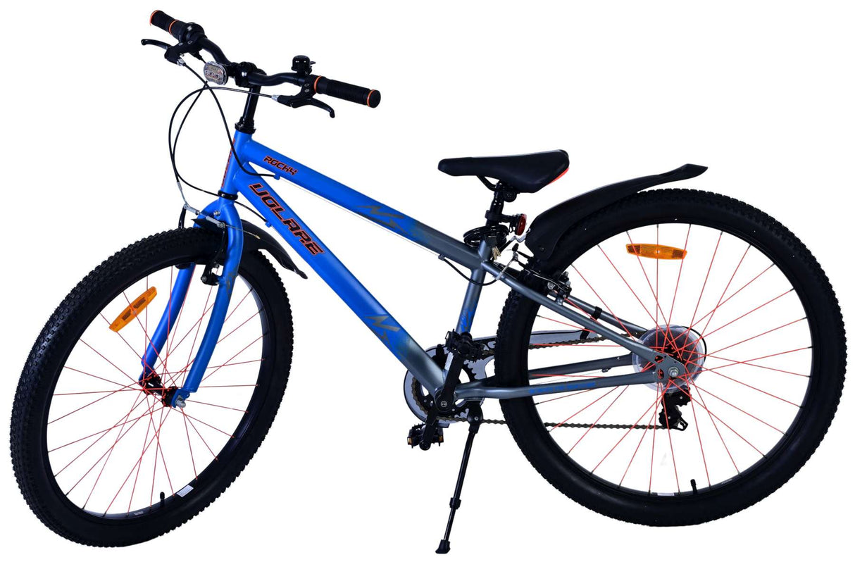 Volare Rocky Kinderfahrrad - 26 Zoll - Blau - 7 Gänge für Abenteuer und Sicherheit