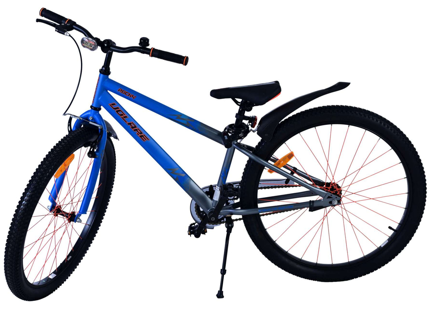 Volare Rocky Kinderfahrrad für Jungen - 26 Zoll in Blau für sicheres Fahren