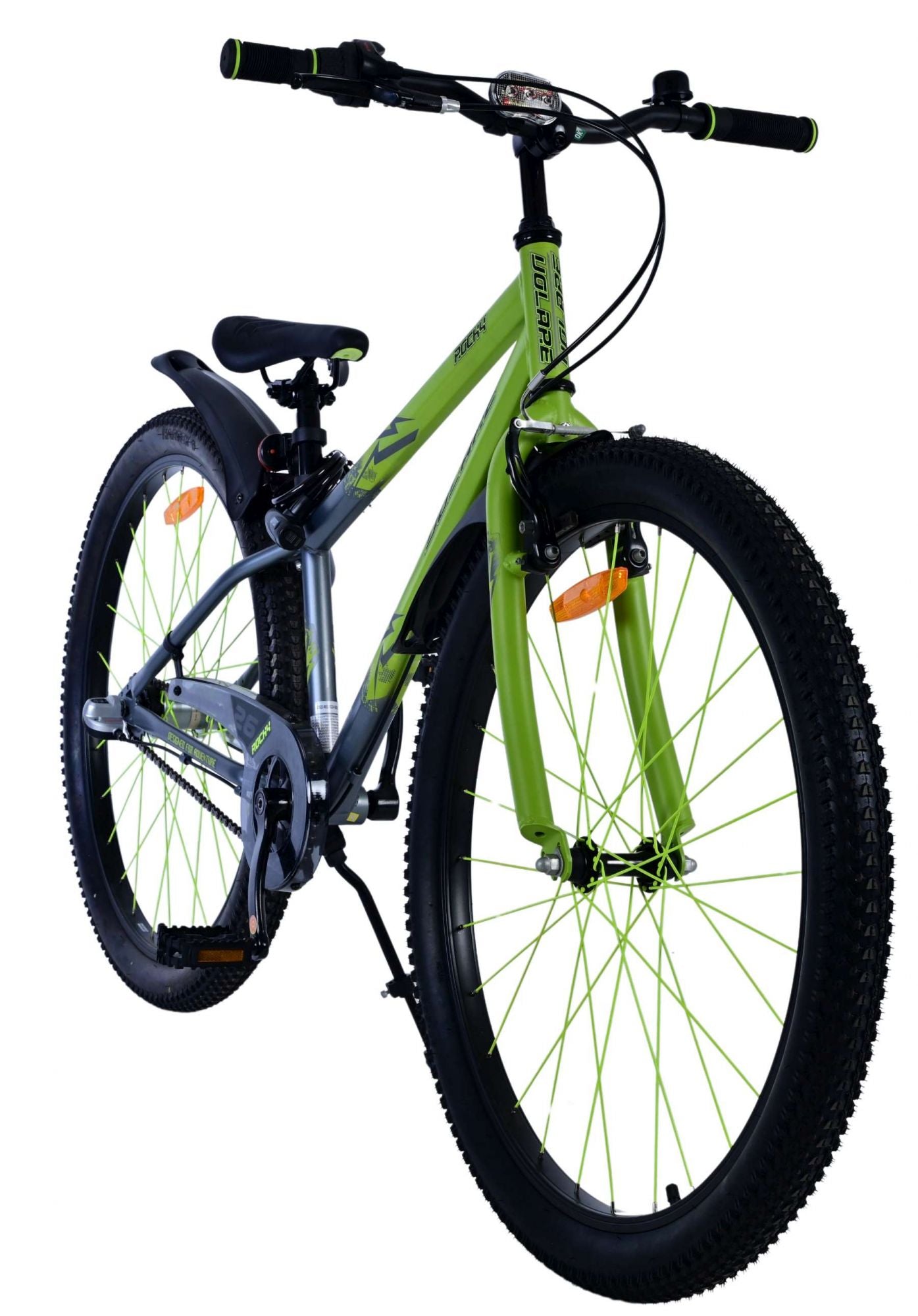 Volare Rocky Kinderfahrrad - 26 Zoll - Grün - Mit Shimano Nexus 3 Gängen