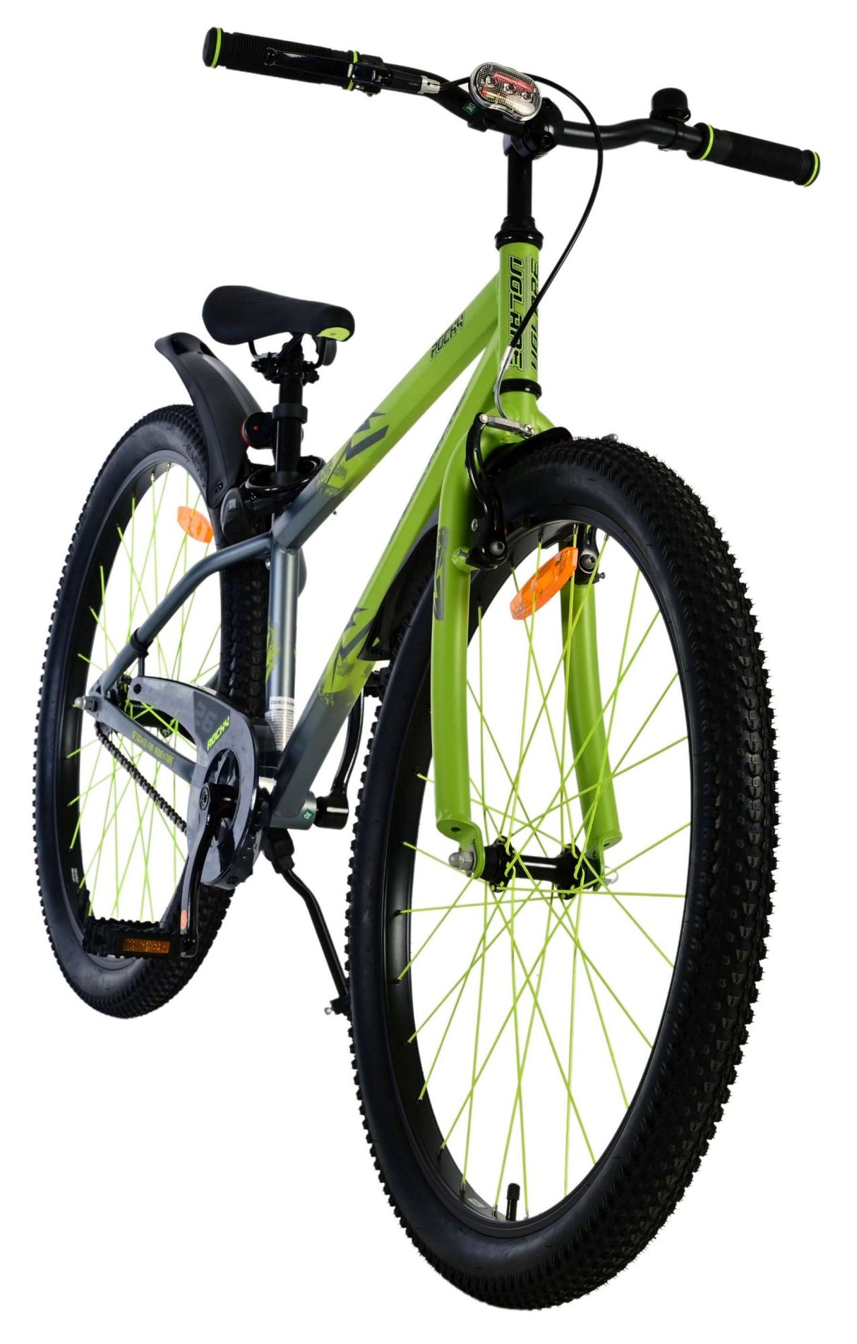 Volare Rocky Kinderfahrrad für Jungen - 26 Zoll in Grün für sicheres Fahren