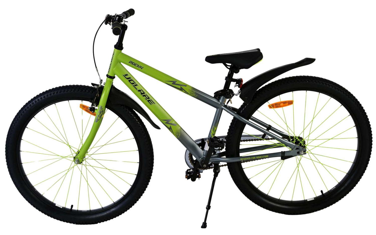 Volare Rocky Kinderfahrrad für Jungen - 26 Zoll in Grün für sicheres Fahren