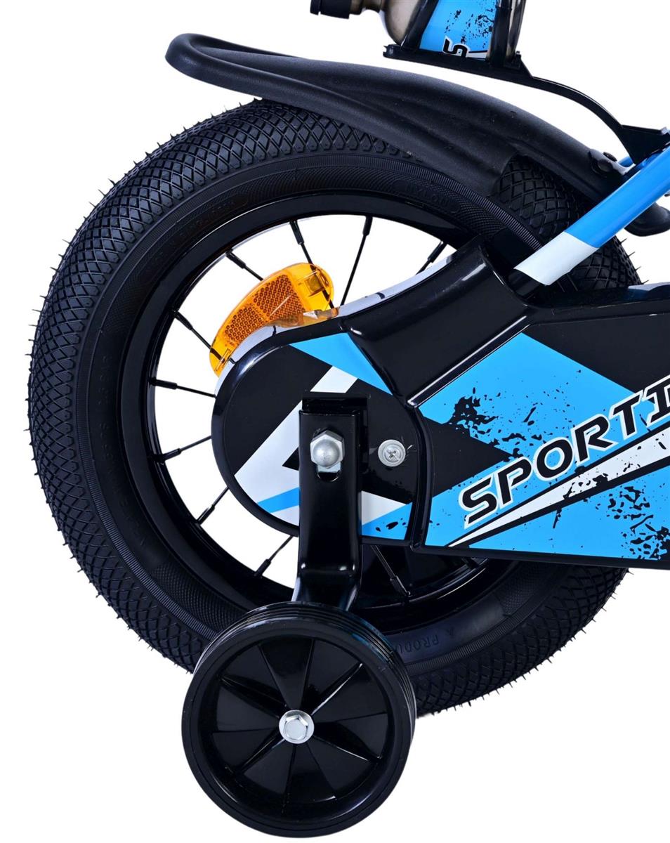 Volare Sportivo Kinderfahrrad für Jungen - 12 Zoll in Blau und Schwarz