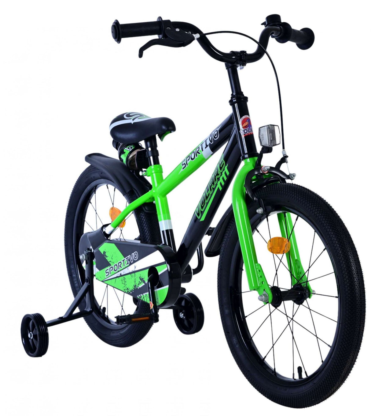 Volare Sportivo Kinderfahrrad - Jungen - 18 Zoll - Grün Schwarz