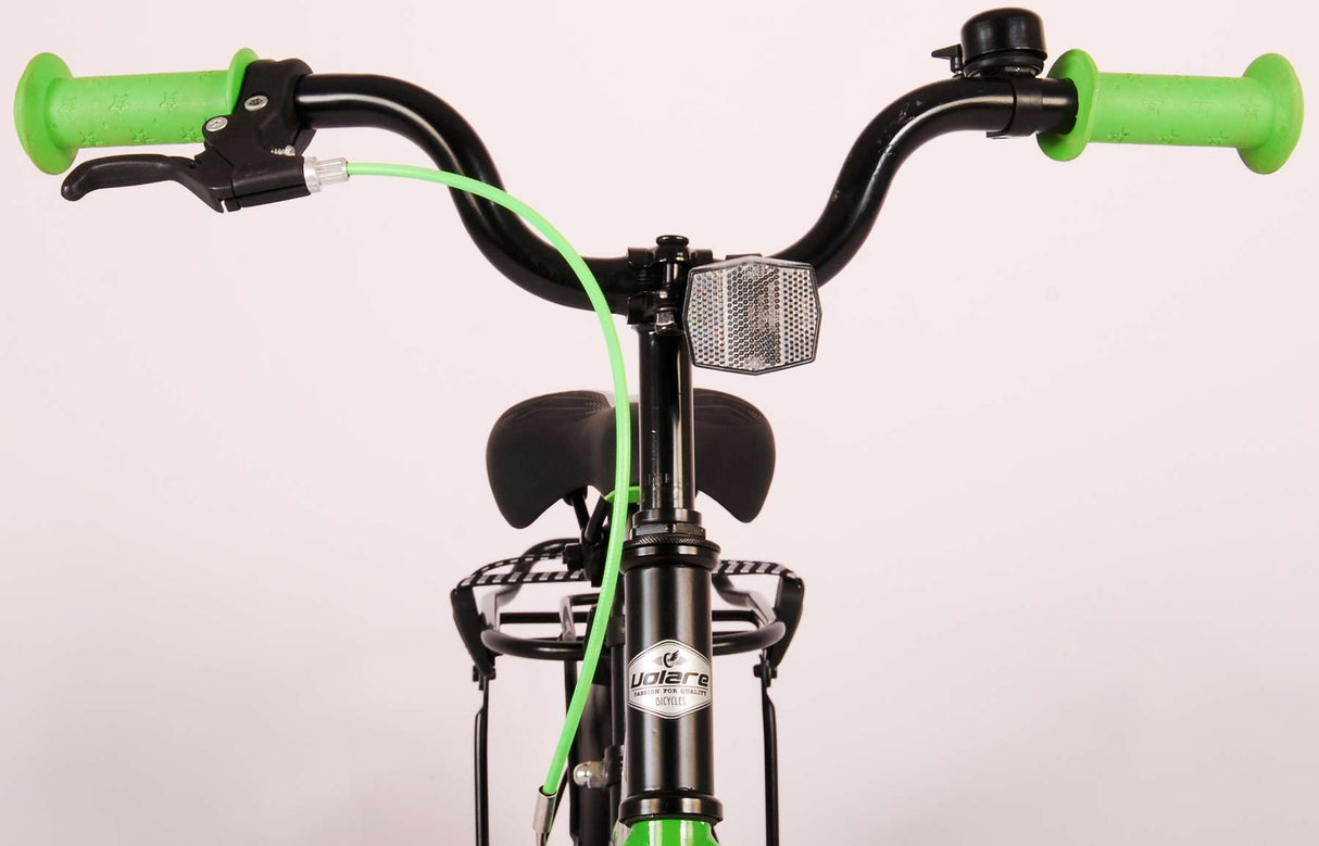 Volare Thombike Kinderfahrrad - Jungen - 16 Zoll - Schwarz Grün