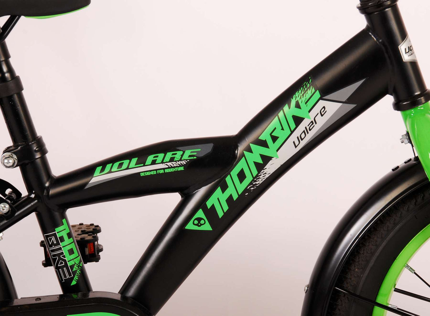 Volare Thombike Kinderfahrrad - Jungen - 16 Zoll - Schwarz Grün