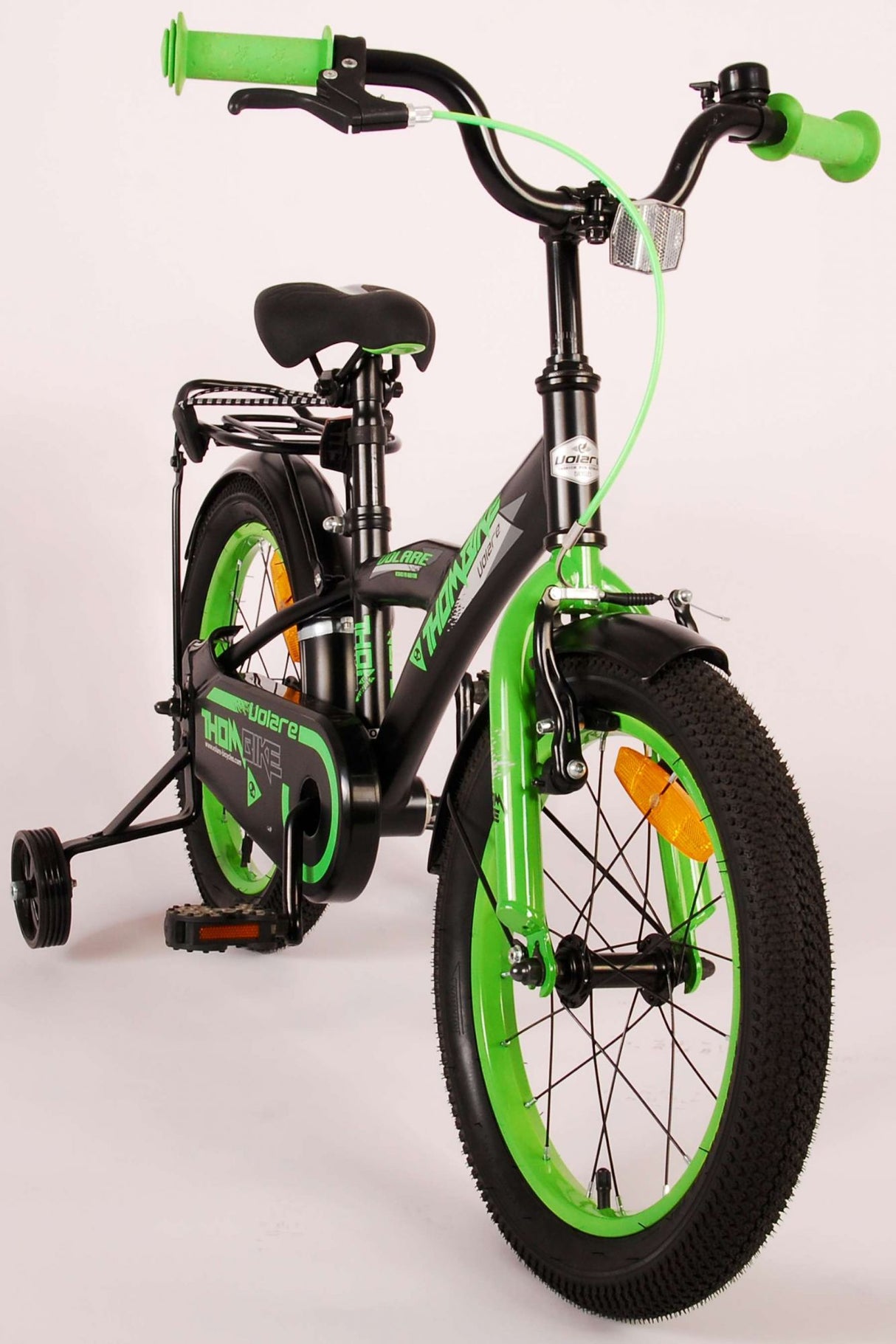 Volare Thombike Kinderfahrrad - Jungen - 16 Zoll - Schwarz Grün