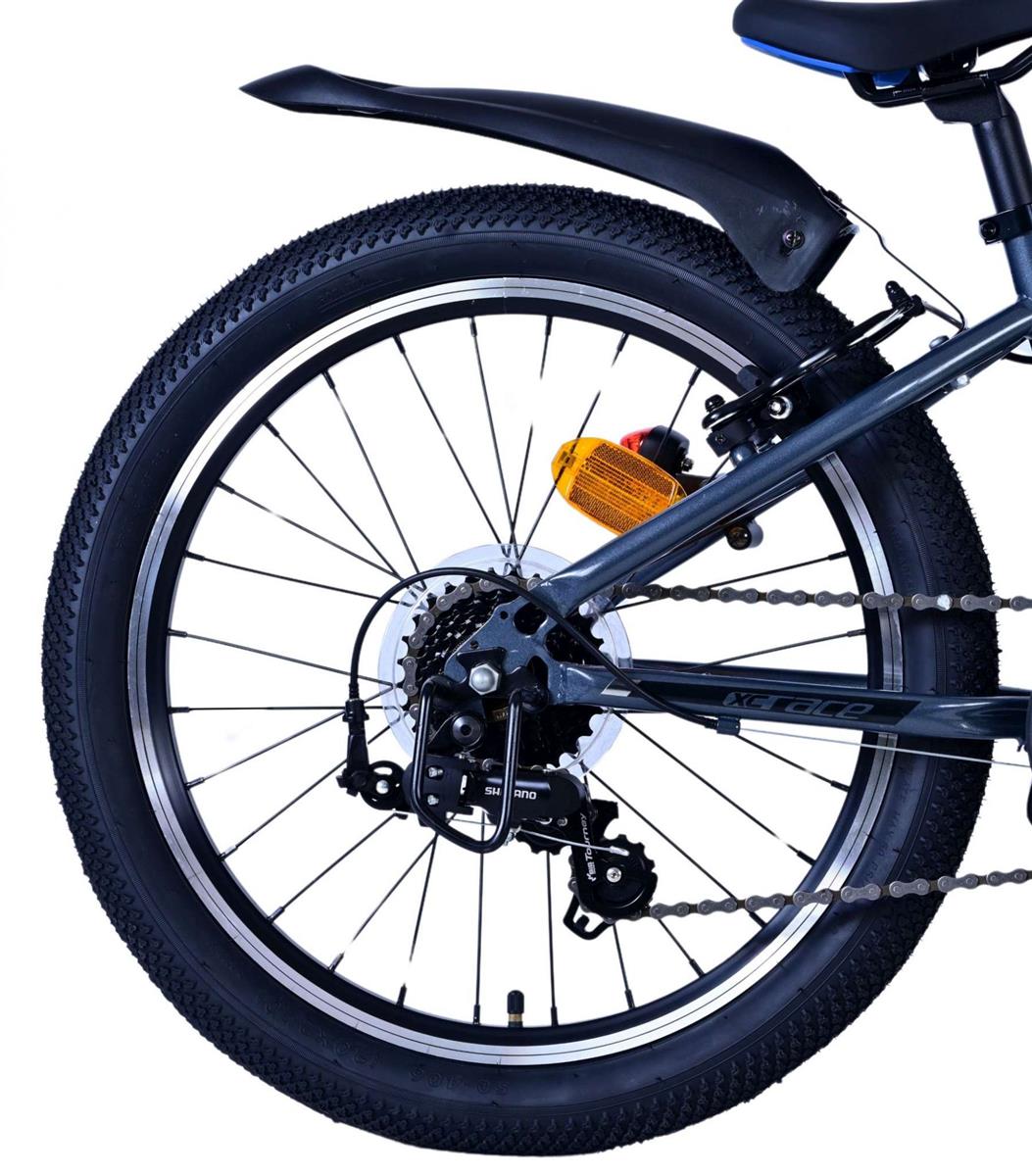 Volare XC Race Kinderfahrrad - 20 Zoll - 7 Gang - Blau/Grau für Jungen