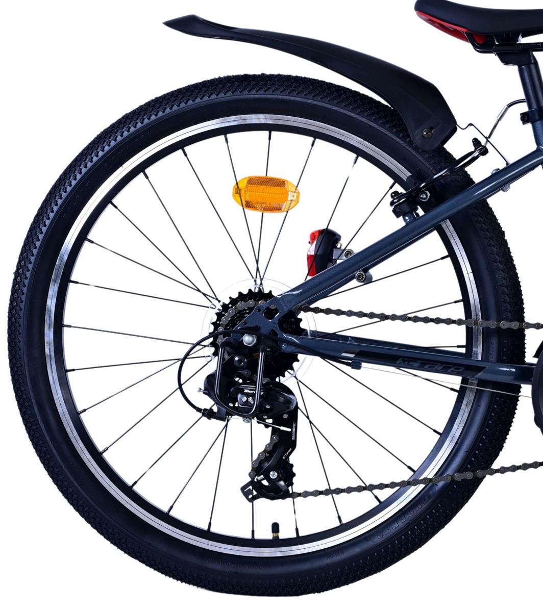 Volare XC Race Kinderfahrrad - 24 Zoll - 21 Gang - Rot/Grau für Jungen