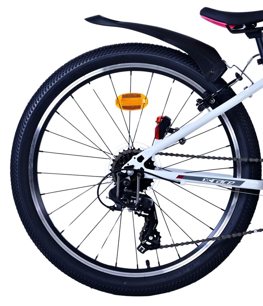 Volare XC Race Kinderfahrrad - 24 Zoll - 21 Gang - Weiß Pink für Mädchen