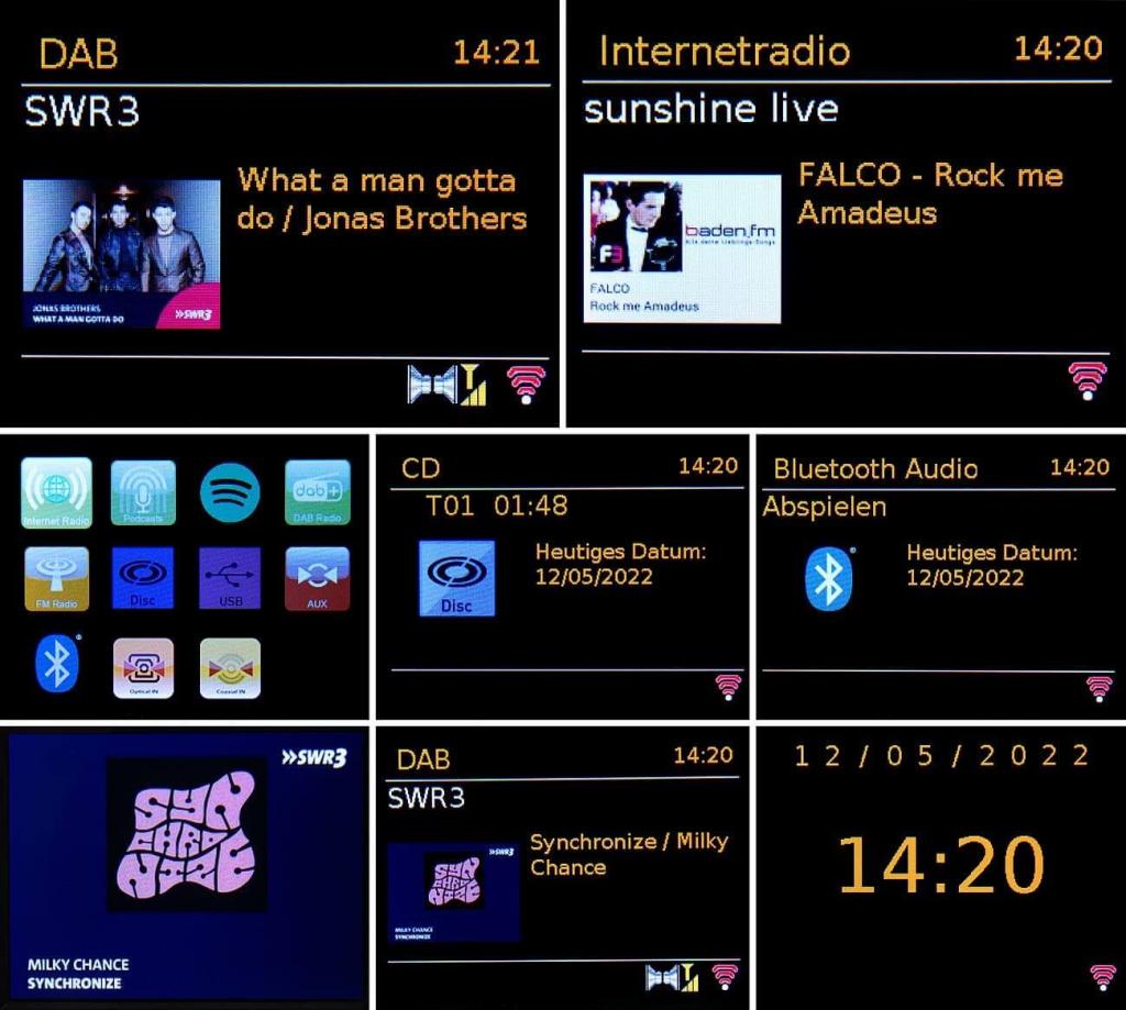 VR-Radio IRS-715 Digitaler WLAN-HiFi-Tuner mit Internetradio, DAB+, UKW, MP3, kostenlose App