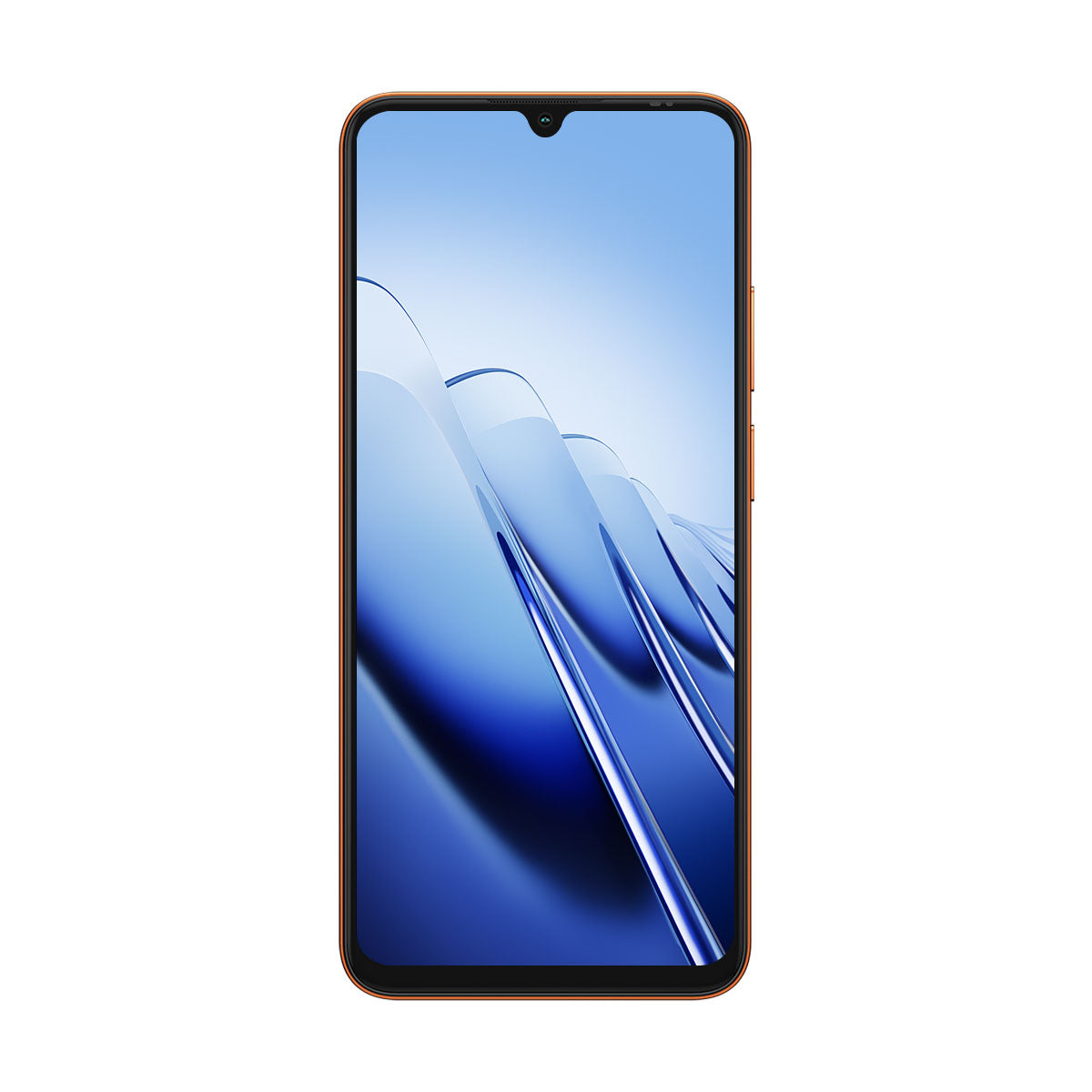 Vorderseite des Blackview Wave 10 Smartphones in Orange