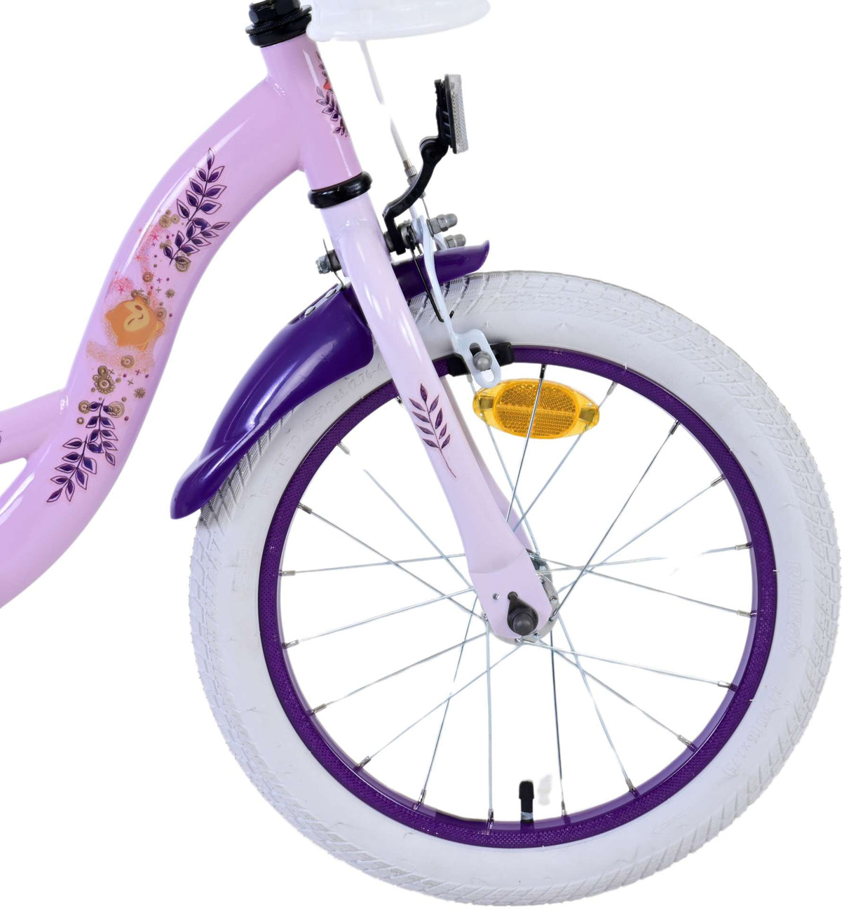 Volare Disney Wish Kinderfahrrad für Mädchen - 16 Zoll in Lila für Kinder von 4 bis 6 Jahren