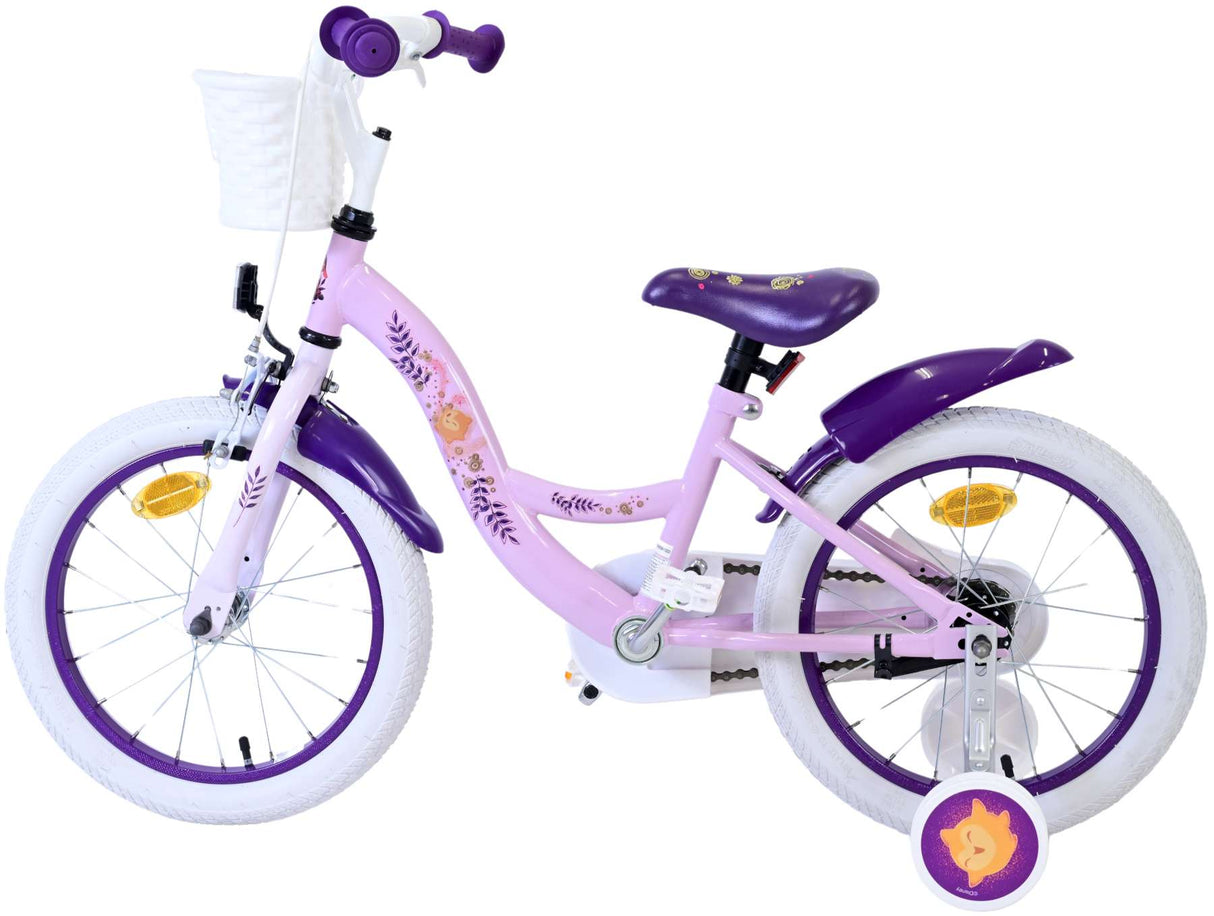 Volare Disney Wish Kinderfahrrad für Mädchen - 16 Zoll in Lila für Kinder von 4 bis 6 Jahren