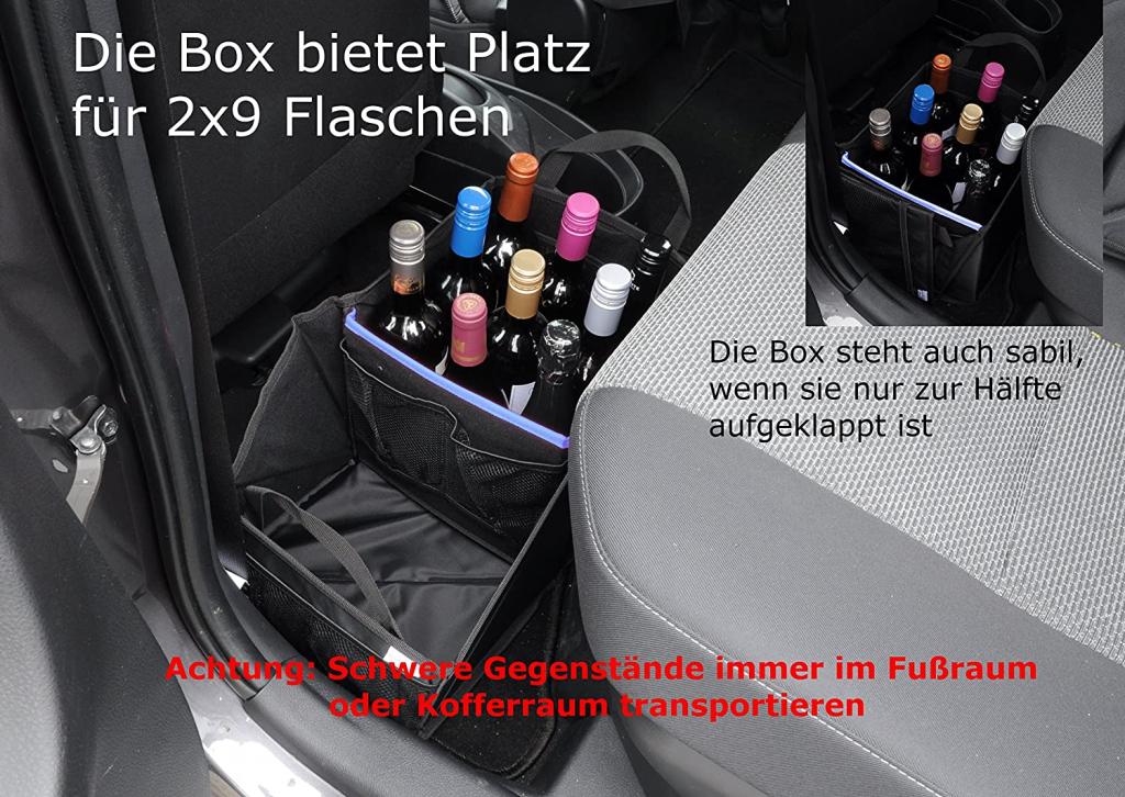 Wumbi Aufbewahrungsbox Blau KfZ Kofferraum Kofferraumtausche Organizer Auto Tasche