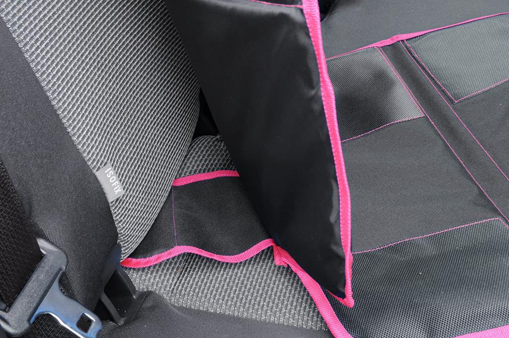 Wumbi Sitzschutz Pink Sitzbezug Kindersitzunterlage Wasserabweisend Sitzschoner Isofix Rutschfest