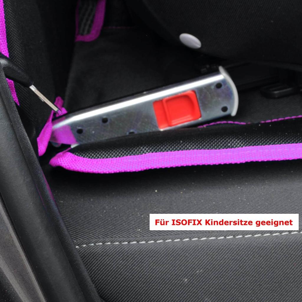Wumbi Sitzschutz Pink Sitzbezug Kindersitzunterlage Wasserabweisend Sitzschoner Isofix Rutschfest