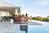 Purehaven MSPA aufblasbarer DUET ECO Whirlpool nebem einem Pool