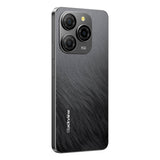Blackview Shark 9 Smartphone in schwarz - leicht schräge Ansicht der Vorderseite mit 8MP Frontkamera von Rechts
