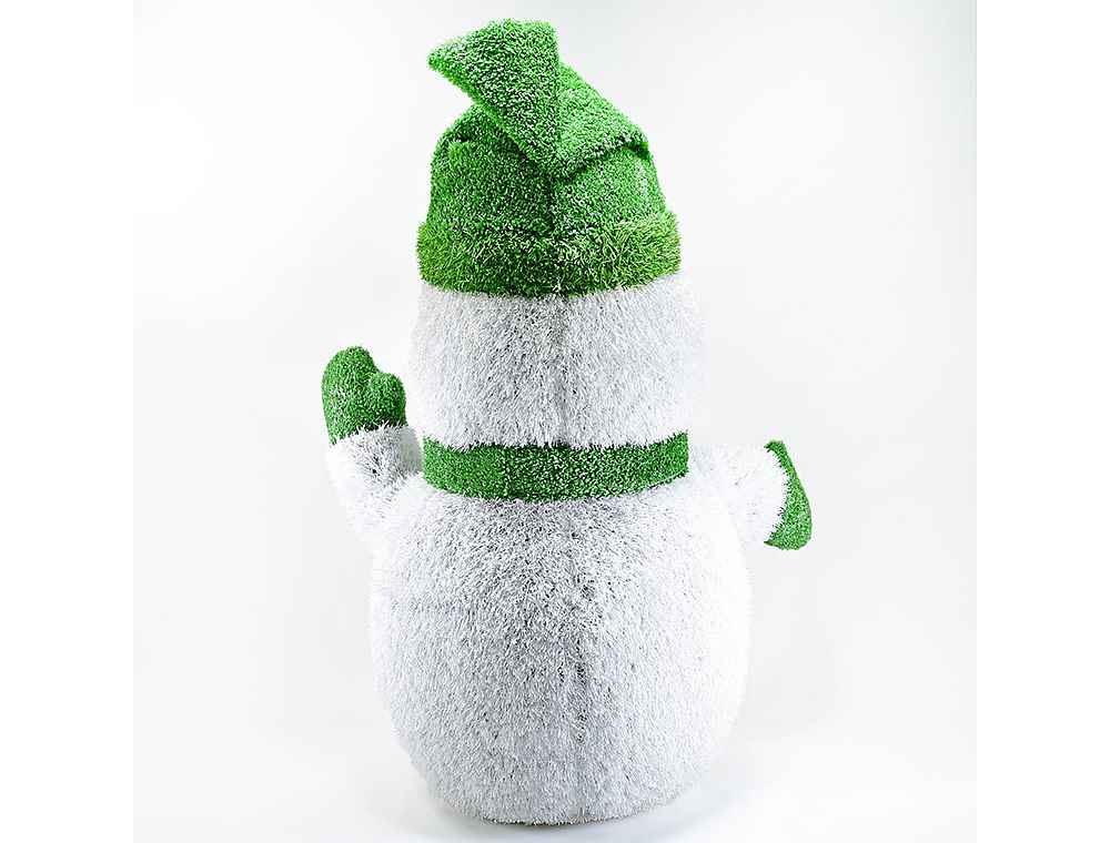 AniPlants Grasfigur Schneemann 100 cm Rückseite