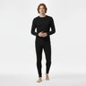 Detailansicht: Gaubert Herren Thermo-Unterwäsche Set in Grau – weiches, elastisches Material und präzise Verarbeitung