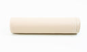 Beige, runde Aufbewahrungstasche aus Leder mit nahtloser Oberfläche