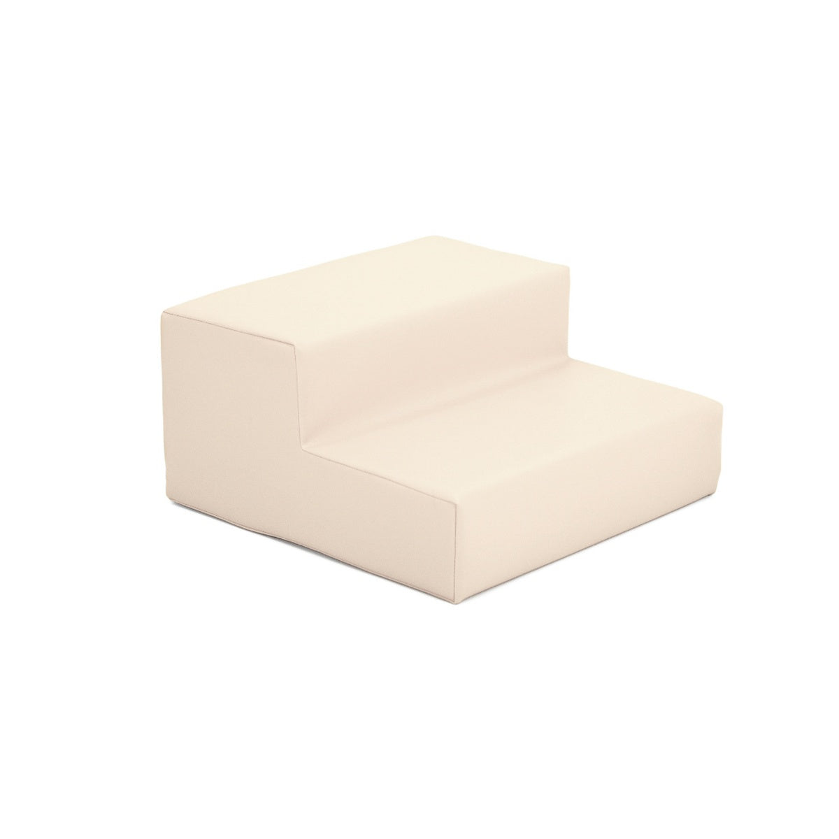 Beige Treppe aus Schaumstoff mit zwei Stufen für Haustiere