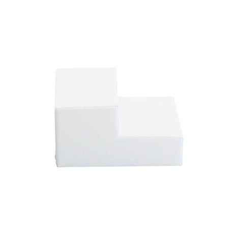 Weiße, rechteckige Schaumstoff-Stufe mit zwei Ebenen