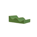 Grüne Wellenform-Liege aus flexiblem Material für Entspannung und Komfort