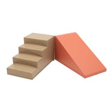 Schaumstoffspielzeug mit Treppe und Rampe in Beige und Orange