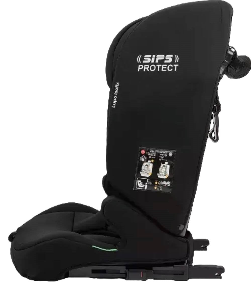Osann Lupo Isofix i-Size Kindersitz 76–150 cm – höhenverstellbar, mit Isofix & Top-Tether, Seitenaufprallschutz, SIPS PROTECT, R129 – Black