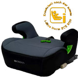 Osann Junior Isofix Gurtfix i-Size Kindersitzerhöhung 126–150 cm – ergonomisch, mit/ohne Isofix nutzbar, Gurtfix-System, R129 – Nero