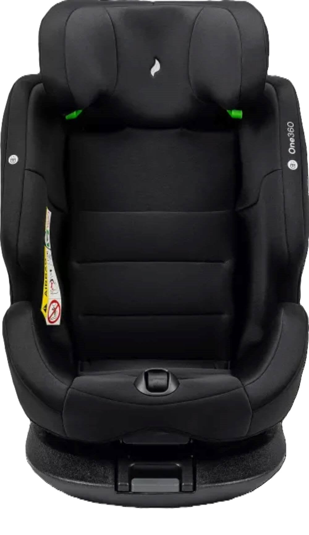 Osann One360 Kindersitz 40–150 cm – drehbarer Reboarder mit Isofix & Top-Tether, i-Size Autositz, All Black