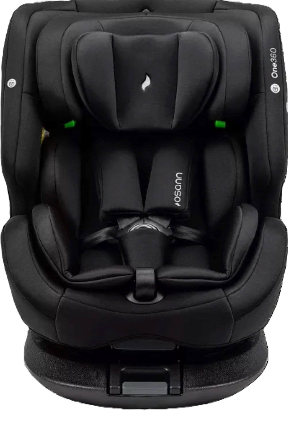 Osann One360 Kindersitz 40–150 cm – drehbarer Reboarder mit Isofix & Top-Tether, i-Size Autositz, All Black
