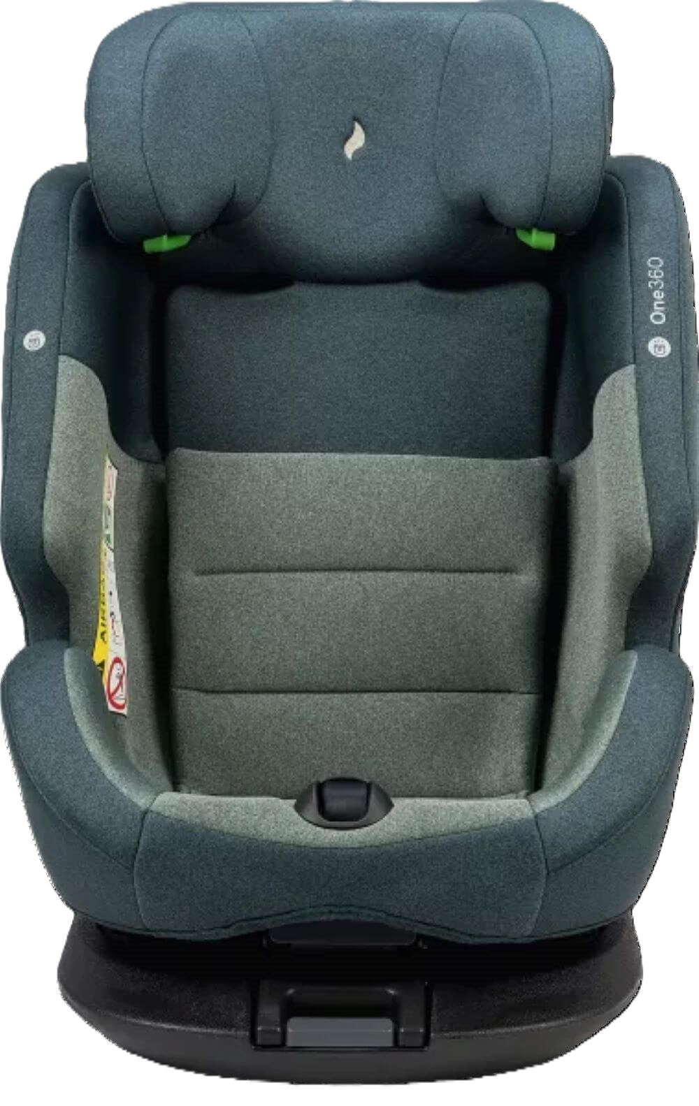 Osann ONE360° Kindersitz 40–150 cm – 360° drehbar, i-Size R129, Isofix & Top-Tether, Reboarder & vorwärtsgerichtet, 14-fach verstellbar – Universe Green