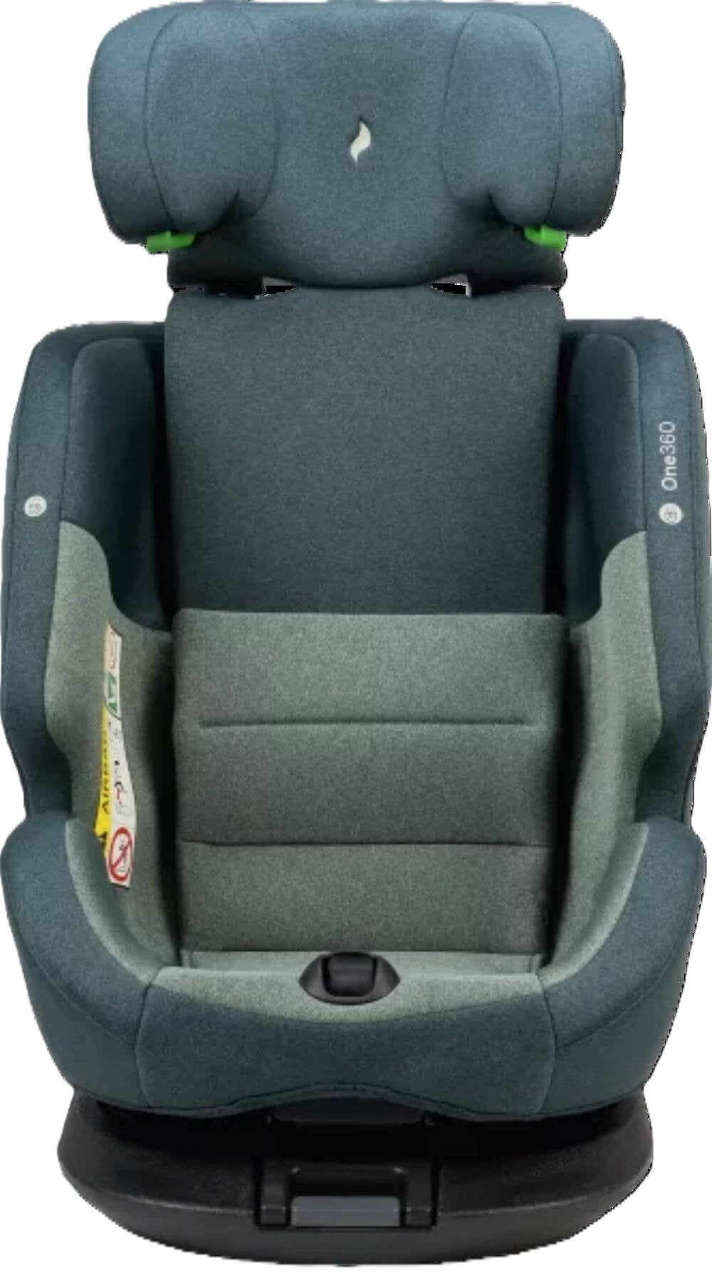 Osann ONE360° Kindersitz 40–150 cm – 360° drehbar, i-Size R129, Isofix & Top-Tether, Reboarder & vorwärtsgerichtet, 14-fach verstellbar – Universe Green