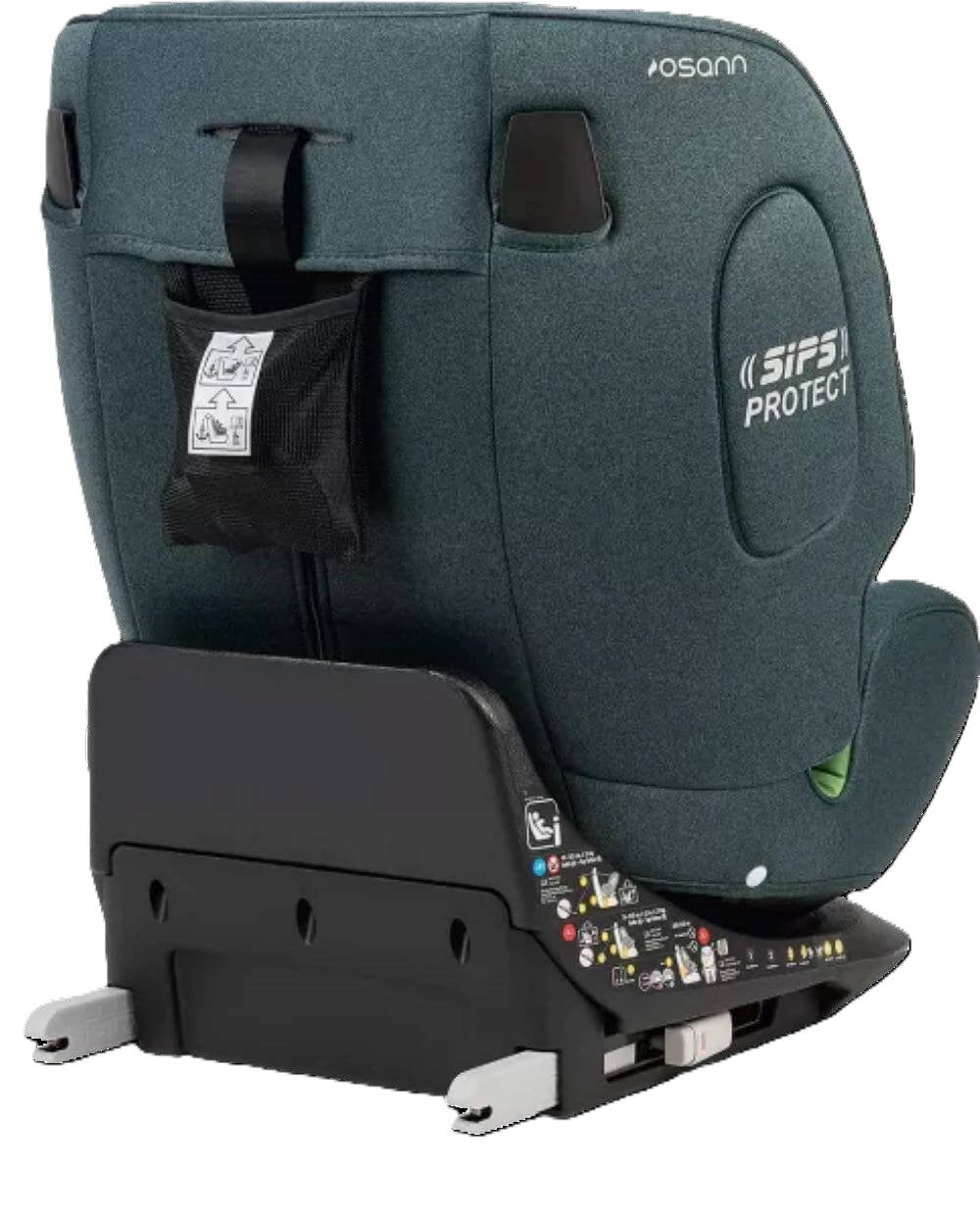 Osann ONE360° Kindersitz 40–150 cm – 360° drehbar, i-Size R129, Isofix & Top-Tether, Reboarder & vorwärtsgerichtet, 14-fach verstellbar – Universe Green