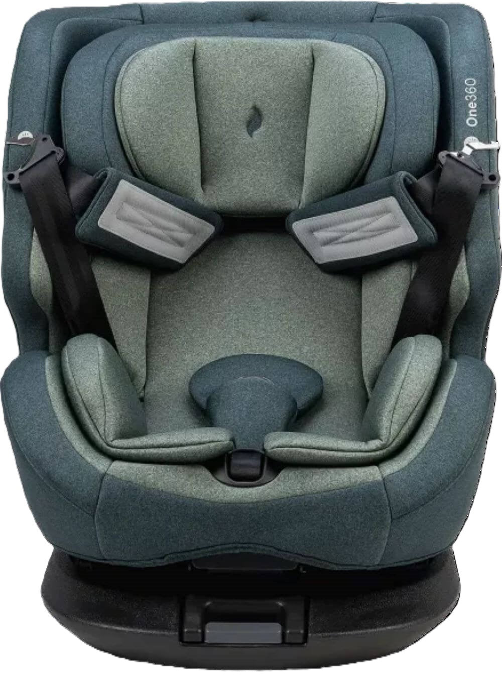 Osann ONE360° Kindersitz 40–150 cm – 360° drehbar, i-Size R129, Isofix & Top-Tether, Reboarder & vorwärtsgerichtet, 14-fach verstellbar – Universe Green