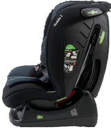 Osann Huddle 2 i-Size Nero, linke Seitenansicht mit Darstellung der Kippfunktion, flexibel einstellbare Ruheposition für Babys und Kleinkinder