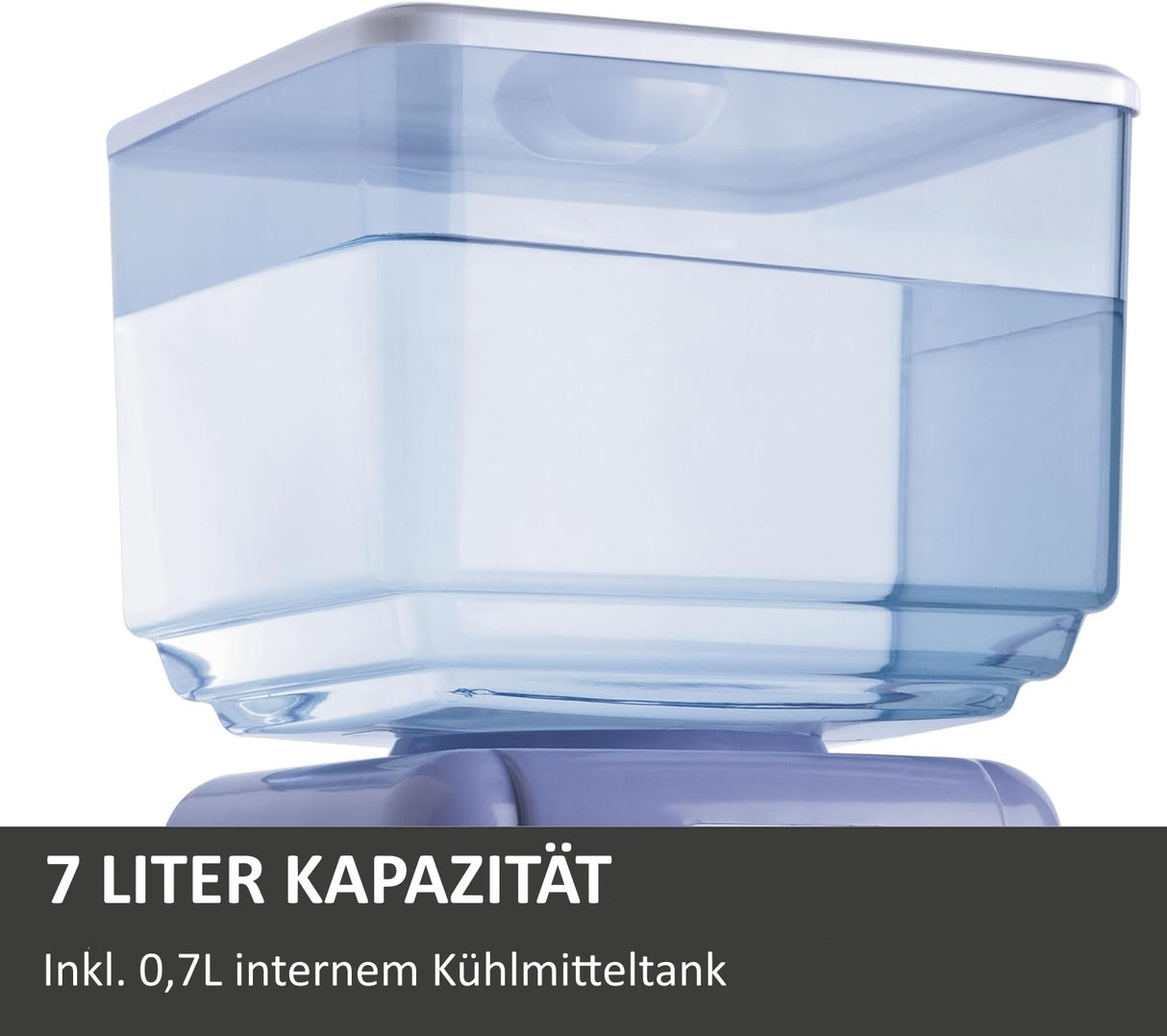 Detailansicht Jocca Wassertank mit 7 Liter Fassungsvermögen und internem 0,7L Kühlbehälter