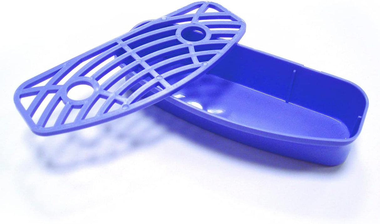 Herausnehmbare lila Auffangschale des Jocca Wasserspenders für einfache Reinigung