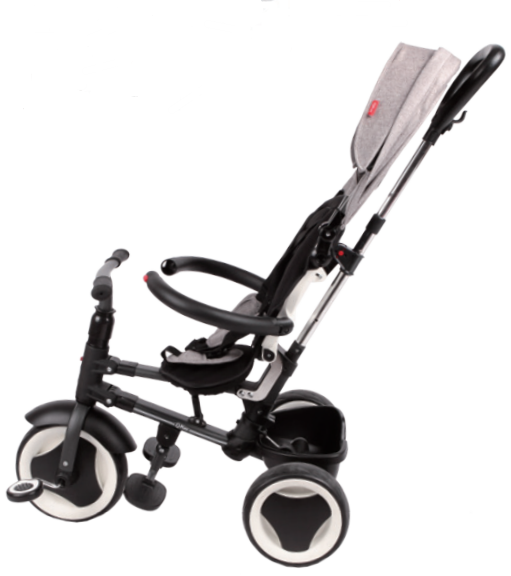 Volare QPlay Rito Tricycle Deluxe - faltbares Dreirad für Kinder 10-36 Monaten mit verstellbarer Schiebestange und Sicherheitsfunktionen