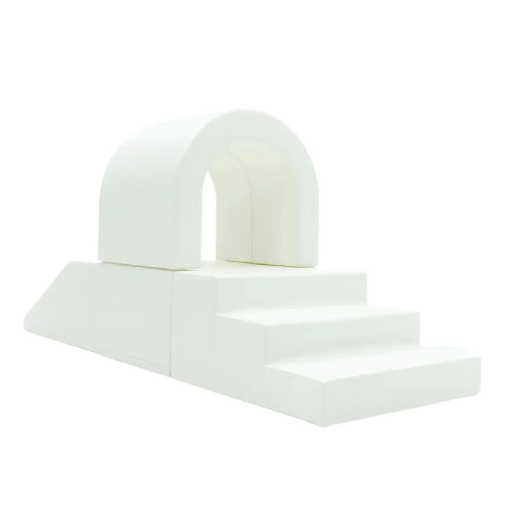 IGLU Soft Play Spielbausteine 4 XL Schaumstoff Softbausteine Spielset mit Tunnel