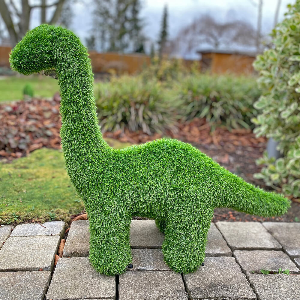AniPlants, Grasfigur, "Dinosaurier", Brachiosaurus, klein, Gartendeko, 65cm