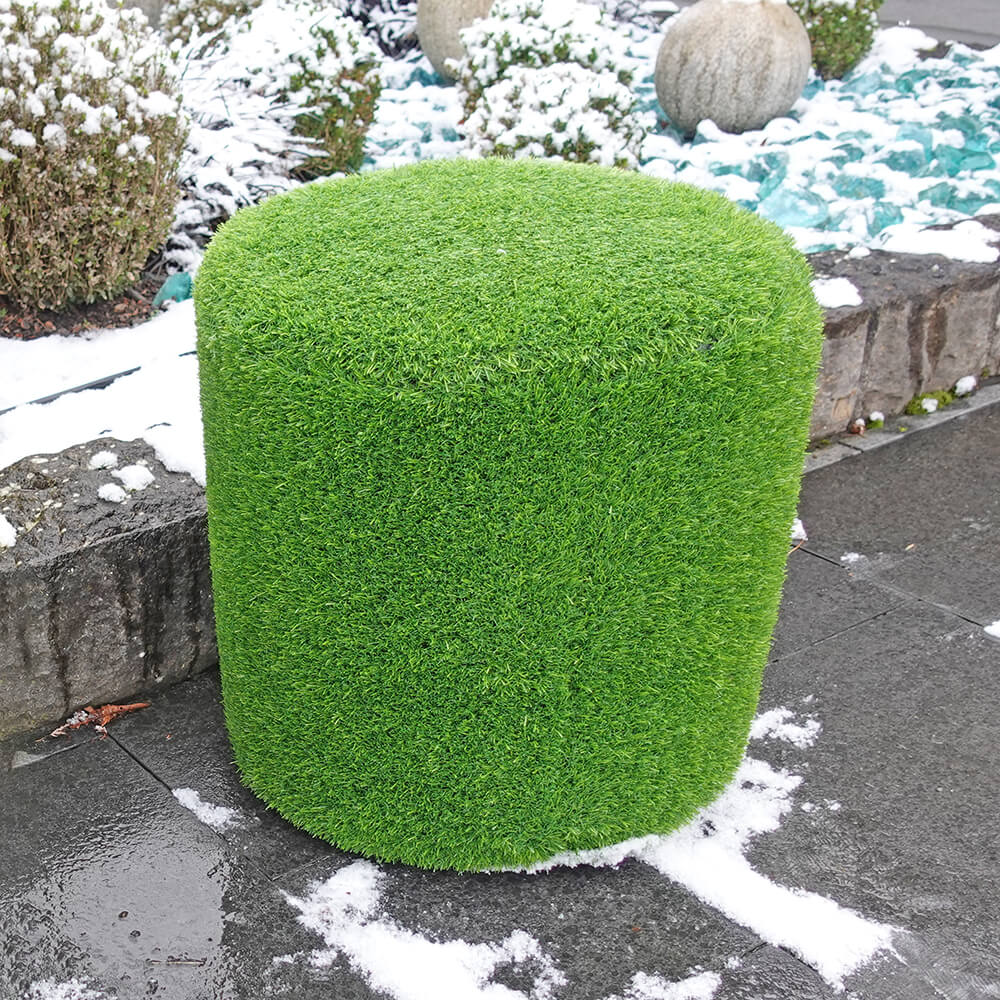 AniPlants, Grasfigur, "Möbel", Zylinder-Hocker, gross, Gartendeko, 50cm