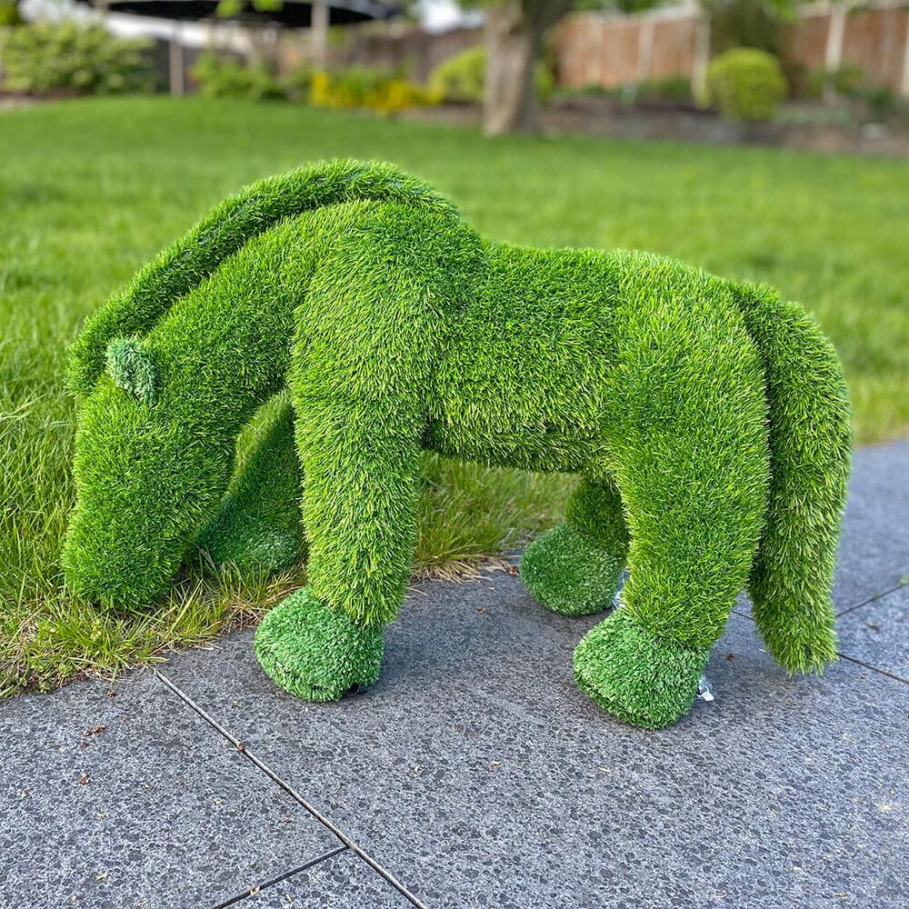 AniPlants, Grasfigur,"Pferd", klein, Gartendeko, 46cm